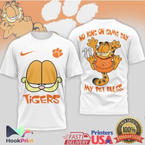 Garfield Clemson Tigers NCAA Football No King On Game Day T Shirt