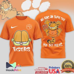 Garfield Clemson Tigers NCAA Football No King On Game Day T Shirt