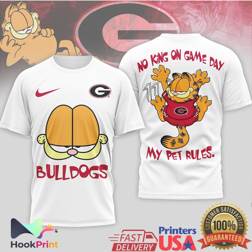 Garfield Georgia Bulldogs No King On Game Day Mascot T Shirt Garfield Georgia Bulldogs No King On Game Day Mascot T Shirt