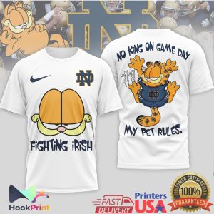 Garfield Notre Dame Fighting Irish Funny Mascot T Shirt