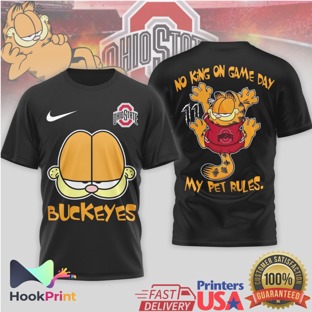 Garfield Ohio State Buckeyes Game Day Fan No King T Shirt Garfield Ohio State Buckeyes Game Day Fan No King T Shirt