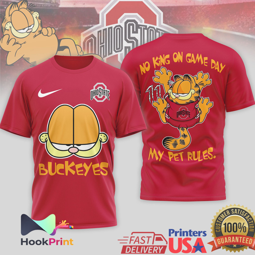 Garfield Ohio State Buckeyes Game Day Fan No King T Shirt Garfield Ohio State Buckeyes Game Day Fan No King T Shirt