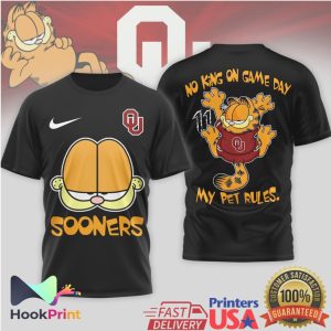 Garfield Oklahoma Sooners Game Day No King T Shirt Garfield Oklahoma Sooners Game Day No King T Shirt