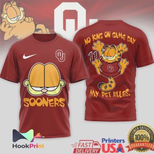 Garfield Oklahoma Sooners Game Day No King T Shirt