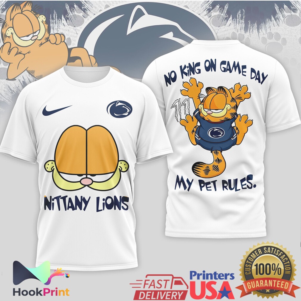 Garfield Penn State Nittany Lions My Pet Rules Game Day T Shirt Garfield Penn State Nittany Lions My Pet Rules Game Day T Shirt