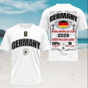 Germany Football World Cup 2026 Support 100% Spirit T Shirt Germany Football World Cup 2026 Support 100% Spirit T Shirt