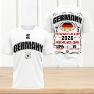 Germany Football World Cup 2026 Support 100% Spirit T Shirt