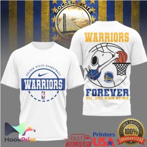 Golden State Warriors Snoopy Forever Not Just When We Win T Shirt
