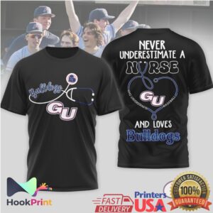 Gonzaga Bulldogs Never Underestimate A Nurse Who Understands Baseball Men's Fan 2026 T Shirt