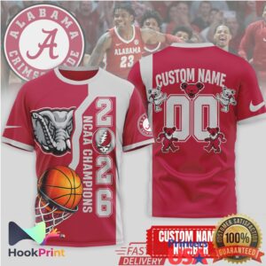 Grateful Dead Alabama Crimson Tide NCAA Champions 2026 Vintage Style Custom Fans Men T Shirt Grateful Dead Alabama Crimson Tide NCAA Champions 2026 Vintage Style Custom Fans Men T Shirt