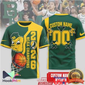Grateful Dead Baylor Bears NCAA Basketball Champions 2026 Retro Style Custom Fans Men T Shirt Grateful Dead Baylor Bears NCAA Basketball Champions 2026 Retro Style Custom Fans Men T Shirt