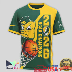 Grateful Dead Baylor Bears NCAA Basketball Champions 2026 Retro Style Custom Fans Men T Shirt