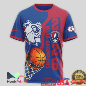 Grateful Dead Gonzaga Bulldogs NCAA Basketball Champions 2026 Retro Style Custom Fans Men T Shirt