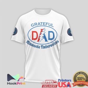 Grateful Dead NBA Mashup Portland Trail Blazers Timberwolves White T Shirt