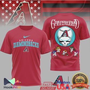 Grateful Dead x Arizona Diamondbacks Steal Your Face Baseball T Shirt