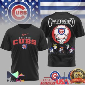 Grateful Dead x Chicago Cubs Steal Your Face Baseball T Shirt Grateful Dead x Chicago Cubs Steal Your Face Baseball T Shirt
