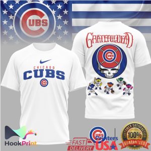 Grateful Dead x Chicago Cubs Steal Your Face Baseball T Shirt
