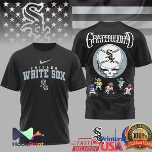 Grateful Dead x Chicago White Sox Steal Your Face Baseball T Shirt Grateful Dead x Chicago White Sox Steal Your Face Baseball T Shirt