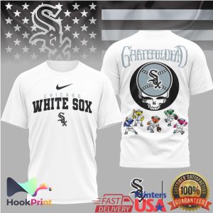 Grateful Dead x Chicago White Sox Steal Your Face Baseball T Shirt