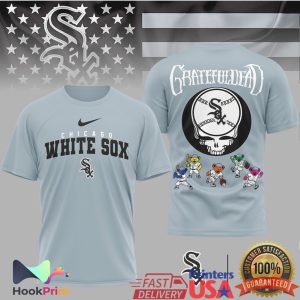 Grateful Dead x Chicago White Sox Steal Your Face Baseball T Shirt
