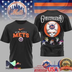 Grateful Dead x New York Mets Steal Your Face Baseball T Shirt Grateful Dead x New York Mets Steal Your Face Baseball T Shirt