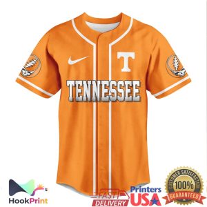 Grateful Dead x Tennessee Volunteers Orange Baseball Jersey Dancing Bears Grateful Dead x Tennessee Volunteers Orange Baseball Jersey Dancing Bears