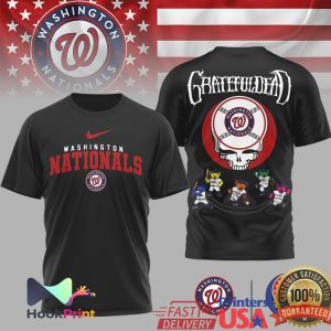 Grateful Dead x Washington Nationals Steal Your Face Baseball T Shirt Grateful Dead x Washington Nationals Steal Your Face Baseball T Shirt