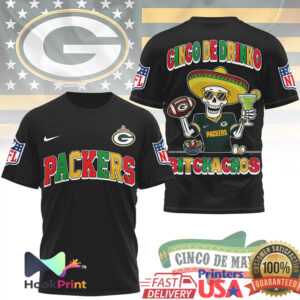 Green Bay Packers Cinco De Drinko Bitchachos 2026 Mexican Fiesta Vintage Fans Men Women T Shirt