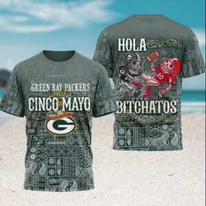 Green Bay Packers Feliz Cinco De Mayo Sugar Skull Green Bandana T Shirt Green Bay Packers Feliz Cinco De Mayo Sugar Skull Green Bandana T Shirt