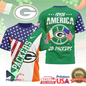 Green Bay Packers Irish America St. Patrick’s Day 2026 Vintage Fan Apparel T Shirt Green Bay Packers Irish America St. Patrick’s Day 2026 Vintage Fan Apparel T Shirt