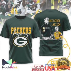 Green Bay Packers Legacy Like Father Like Son NFL T Shirt Green Bay Packers Legacy Like Father Like Son NFL T Shirt