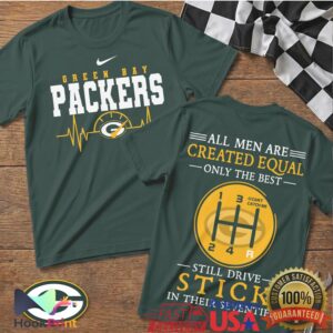 Green Bay Packers NFL Football Heartbeat Manual Transmission Best T Shirt
