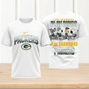 Green Bay Packers Some Grandmas Play Bingo Real Ones Watch Packers T Shirt