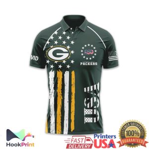 Green Bay Packers USA 250th Anniversary 1776 2026 Custom Name Polo Shirt Green Bay Packers USA 250th Anniversary 1776 2026 Custom Name Polo Shirt