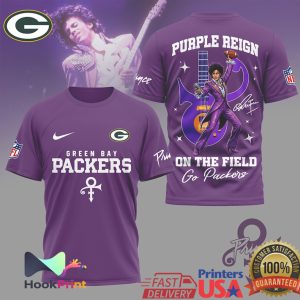 Green Bay Packers x Prince Purple Reign On The Field T Shirt