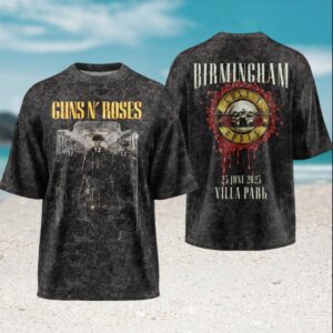 Guns N' Roses Birmingham Villa Park 2025 Peaky Blinders Style Vintage Men Women T Shirt