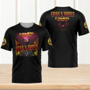 Guns N’ Roses Campo Grande Autodromo 2026 World Tour Eagle Vintage Men Women Fans T Shirt Guns N’ Roses Campo Grande Autodromo 2026 World Tour Eagle Vintage Men Women Fans T Shirt