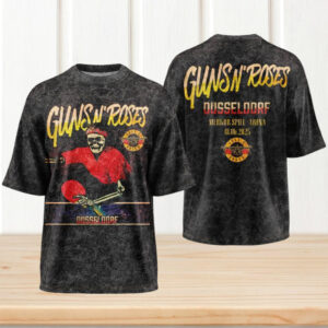 Guns N’ Roses Dusseldorf Merkur Spiel Arena 2025 Vintage Mineral Wash Fan Men Women T Shirt Guns N’ Roses Dusseldorf Merkur Spiel Arena 2025 Vintage Mineral Wash Fan Men Women T Shirt