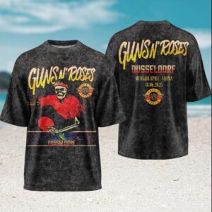 Guns N' Roses Dusseldorf Merkur Spiel Arena 2025 Vintage Mineral Wash Fan Men Women T Shirt