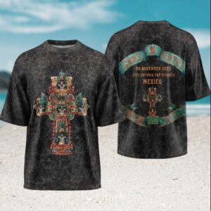 Guns N' Roses Mexico City Estadio GNP Seguros 2025 Aztec Skull Vintage Style T Shirt