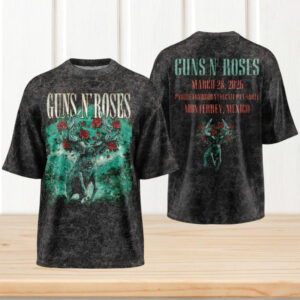 Guns N’ Roses Monterrey Mexico 2026 World Tour Deer Antler Vintage Men Women T Shirt Guns N’ Roses Monterrey Mexico 2026 World Tour Deer Antler Vintage Men Women T Shirt