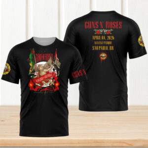 Guns N’ Roses Sao Paulo 2026 Allianz Parque World Tour Retro Men Women Fans T Shirt Guns N’ Roses Sao Paulo 2026 Allianz Parque World Tour Retro Men Women Fans T Shirt