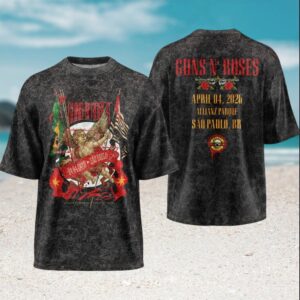 Guns N' Roses Sao Paulo Allianz Parque 2026 World Tour Vintage Men Women Fans T Shirt