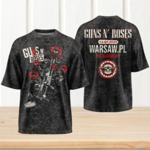 Guns N’ Roses Warsaw PGE Narodowy 2025 Poland Concert Vintage Mineral Wash Fans T Shirt Guns N’ Roses Warsaw PGE Narodowy 2025 Poland Concert Vintage Mineral Wash Fans T Shirt