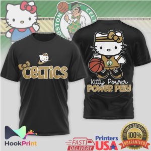 Hello Kitty Boston Celtics Kitty Power Power Play Basketball T Shirt Hello Kitty Boston Celtics Kitty Power Power Play Basketball T Shirt