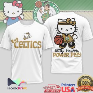 Hello Kitty Boston Celtics Kitty Power Power Play Basketball T Shirt