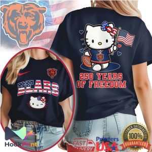 Hello Kitty Chicago Bears 250 Years Of Freedom Patriotic NFL T Shirt Hello Kitty Chicago Bears 250 Years Of Freedom Patriotic NFL T Shirt