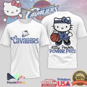 Hello Kitty Cleveland Cavaliers Kitty Power Power Play Basketball T Shirt