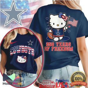 Hello Kitty Dallas Cowboys 250 Years Of Freedom Patriotic NFL T Shirt Hello Kitty Dallas Cowboys 250 Years Of Freedom Patriotic NFL T Shirt