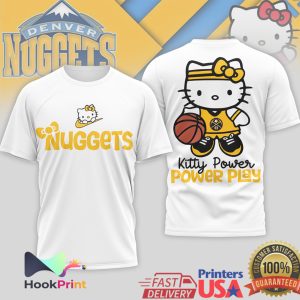 Hello Kitty Denver Nuggets Kitty Power Power Play Basketball T Shirt